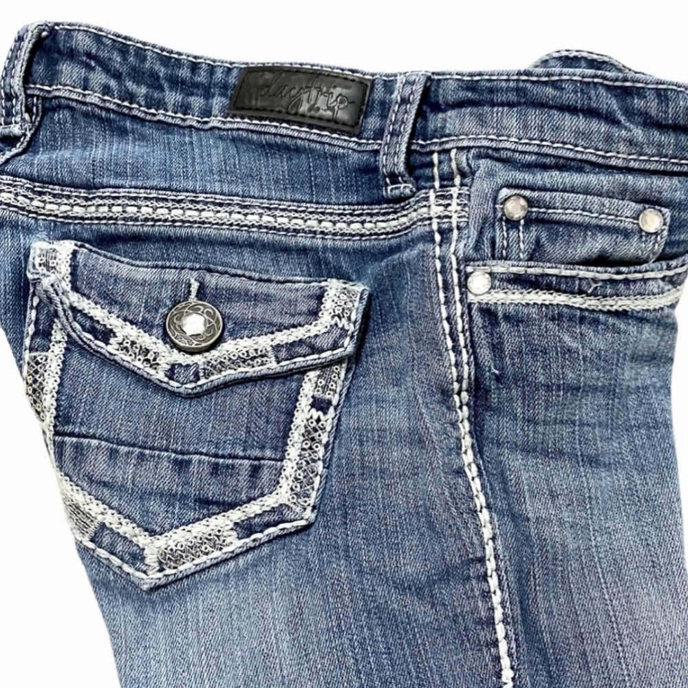 Daytrip Leo Bootcut Embellished Denim Jeans 28XXL